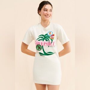 Riley Vintage Traveler's T-Shirt Dress NWOT Patch Detailing Cotton Size Medium